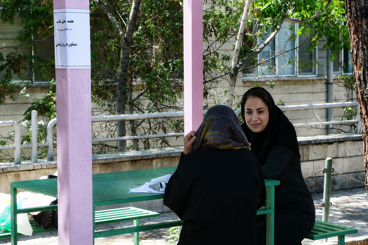 ایستگاه مشاوره روانشناسی و انجام تست های اضطرابی در بیمارستان فارابی